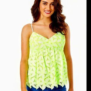 Lilly Pulitzer Mellie Top Pepino Mambo Eyelet
